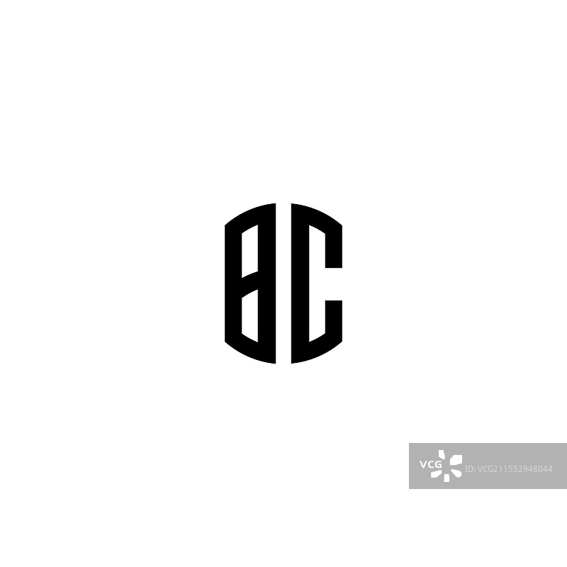 创意BC建筑字母组合标志图片素材