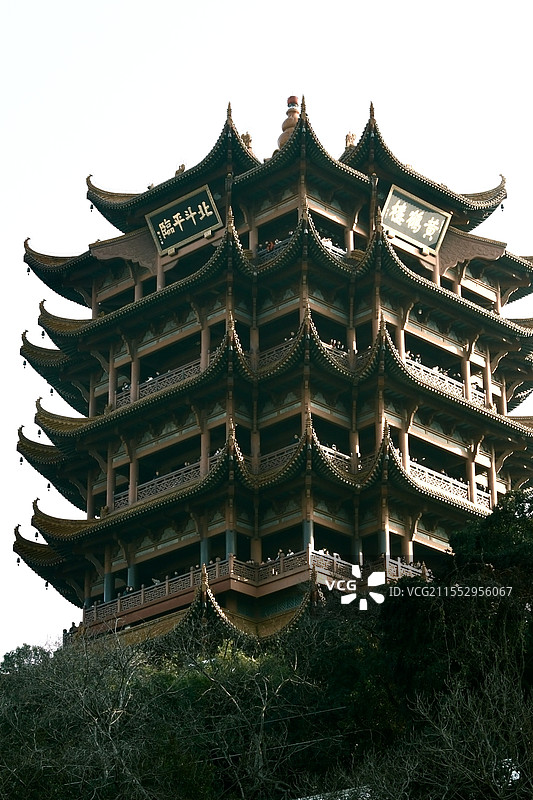 黄鹤楼远景图片素材