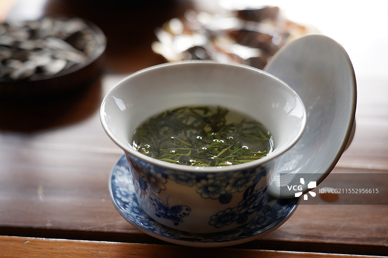 长兴大唐贡茶院紫笋茶图片素材