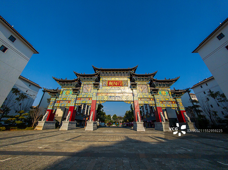 云南省玉溪市峨山县嶍峨古镇图片素材