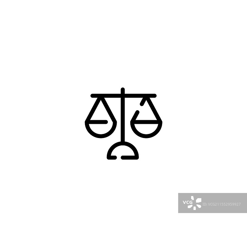 平衡不完整线条艺术图标模板图片素材