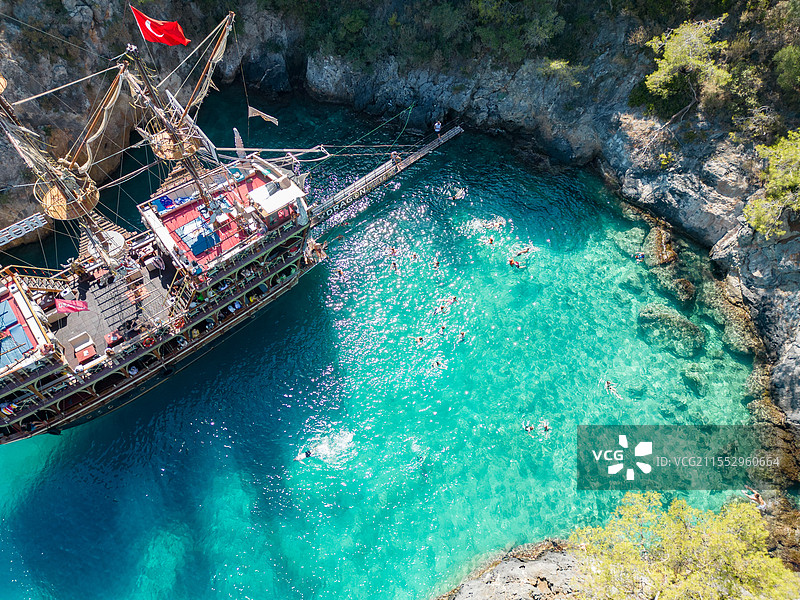 费特希耶跳岛游，绝美的地中海图片素材