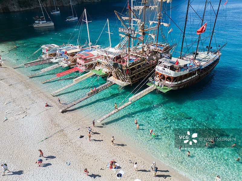 费特希耶跳岛游，绝美的地中海图片素材