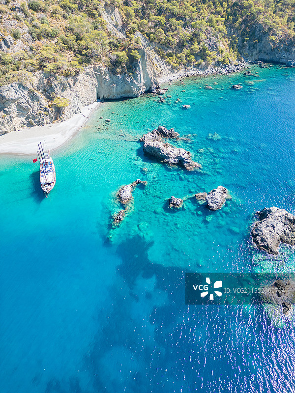 费特希耶跳岛游，绝美的地中海图片素材