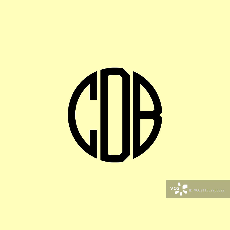 创意圆形首字母CDB标志图片素材