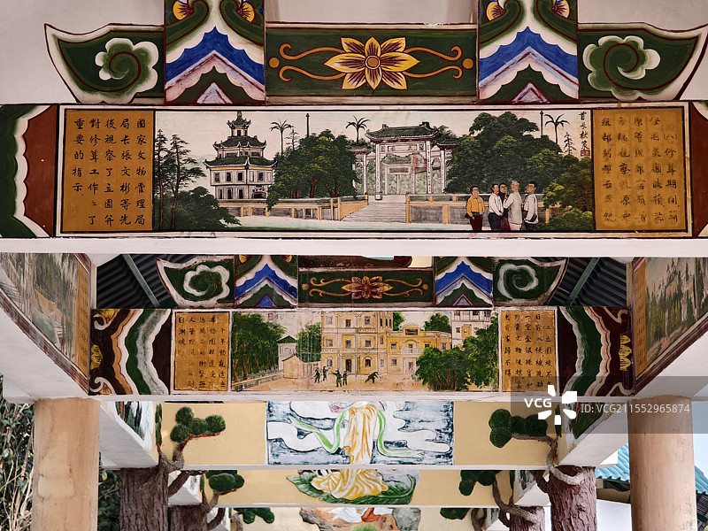 广东开平立园的园林风景图片素材