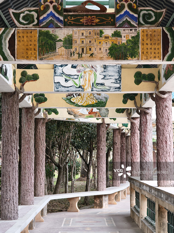 广东开平立园的园林风景图片素材