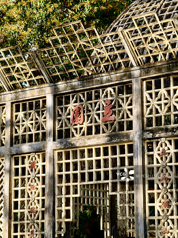 广东开平立园的园林风景图片素材