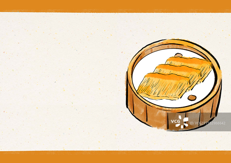 国潮风广州美食插画图片素材