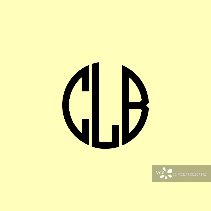 创意圆形首字母CLB标志图片素材