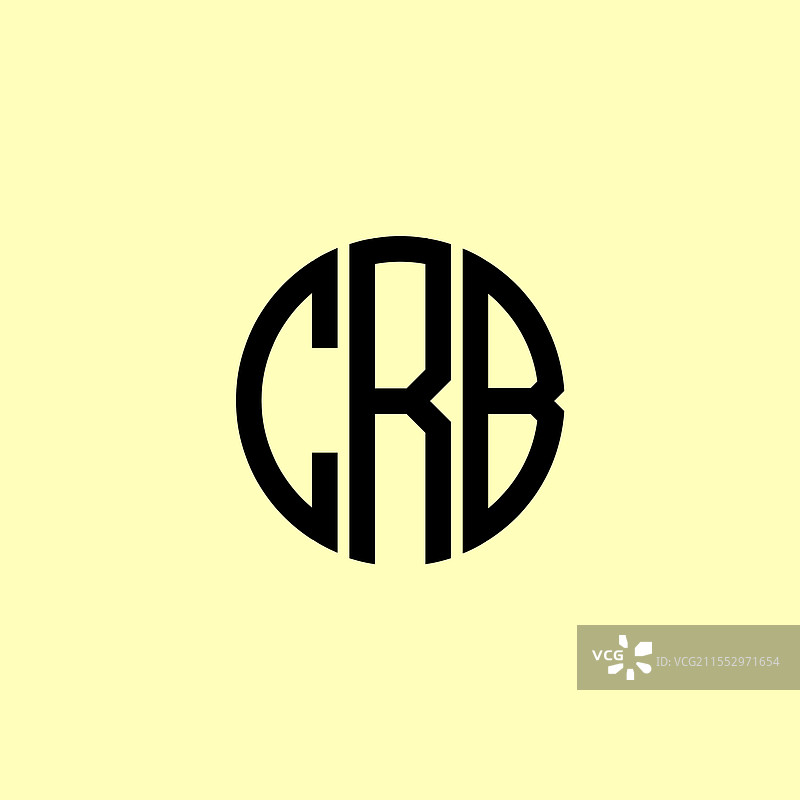 创意圆形首字母CRB标志图片素材