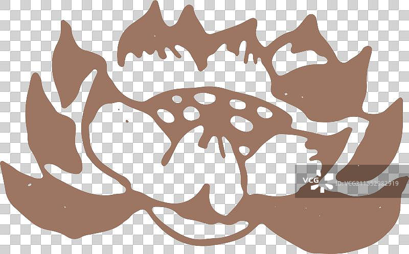 莲花，哪吒  简笔画 摩卡慕斯 潘通流行色 手绘 装饰 元素图片素材