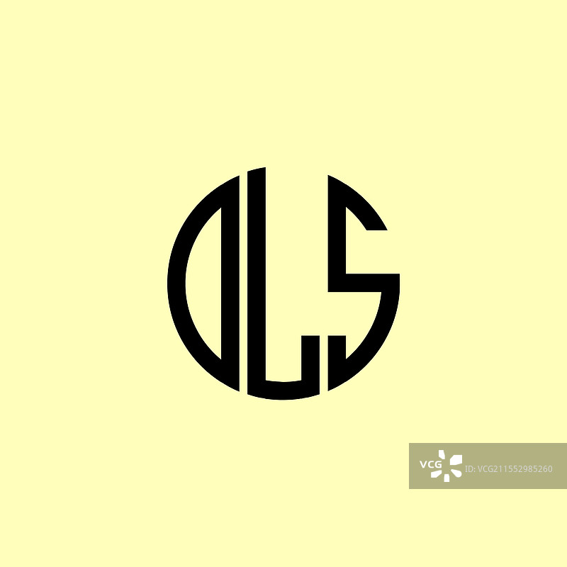 创意圆形首字母DLS标志图片素材