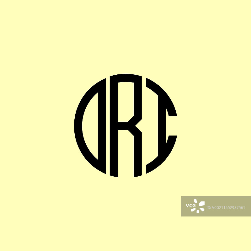 创意圆形首字母DRI标志图片素材