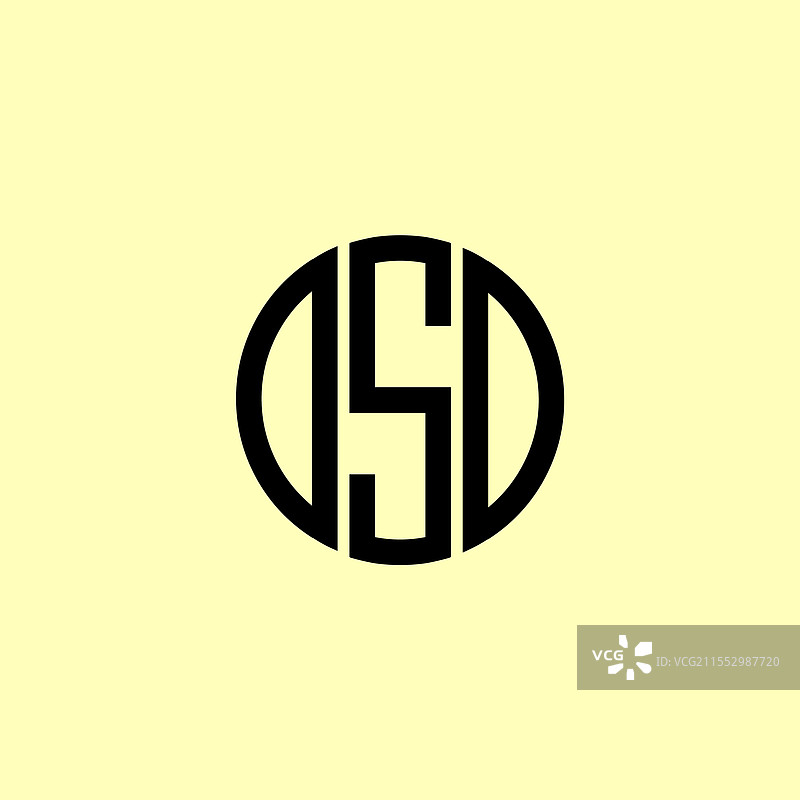 创意圆形首字母DSD标志图片素材