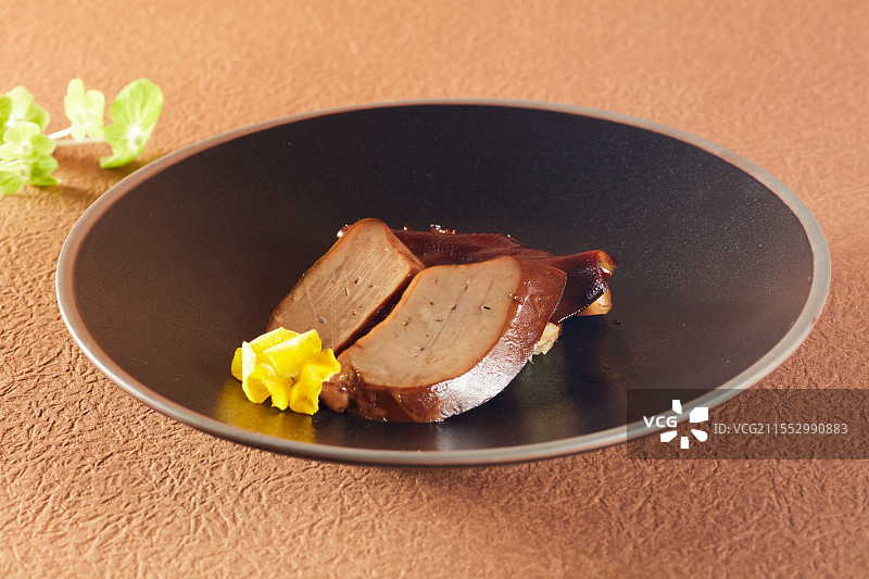 潮汕卤鹅肝图片素材