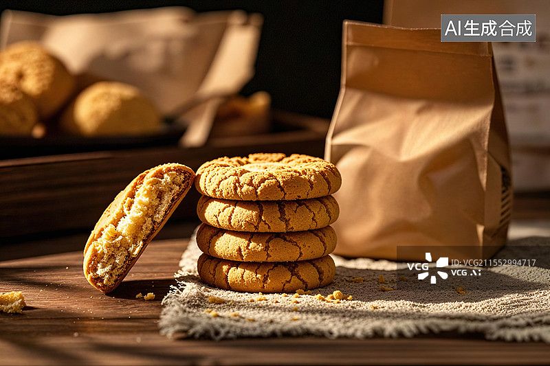 【AI数字艺术】宫廷桃酥图片素材