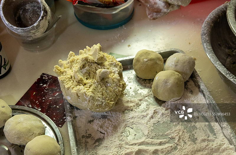 平潭特色小吃咸时（时来运转 ）制作过程图片素材