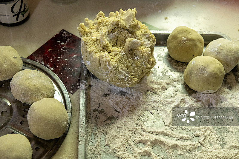 平潭特色小吃咸时（时来运转 ）制作过程图片素材