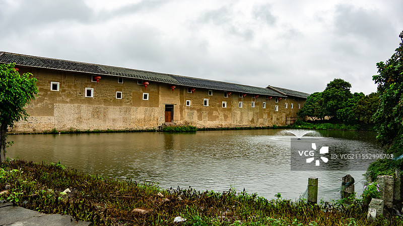 福建庄上土楼图片素材