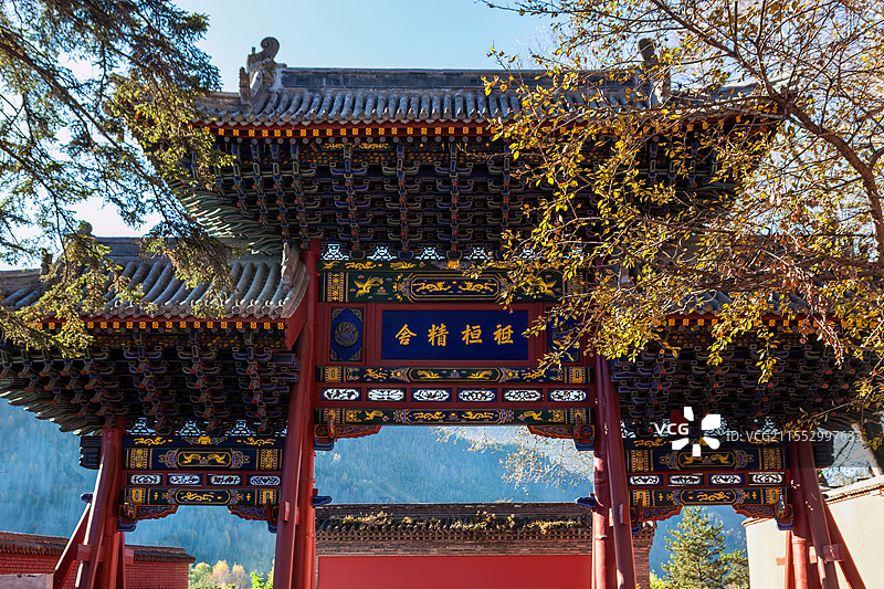 五台山圣境景色图片素材