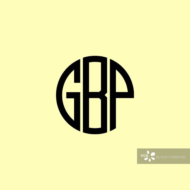 创意圆形首字母GBP标志图片素材