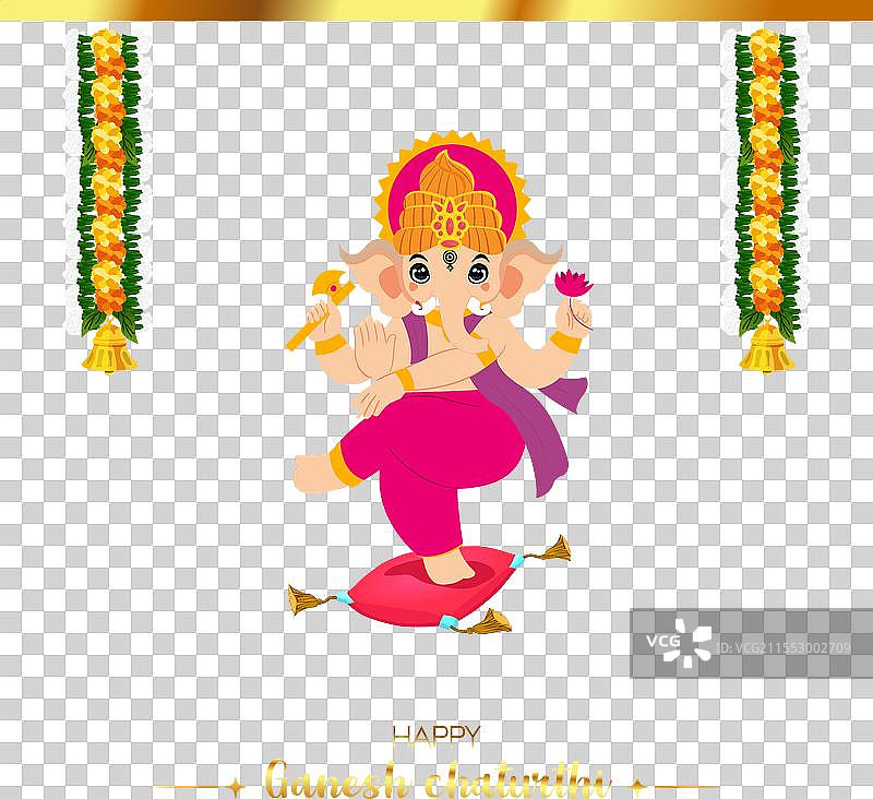 快乐的甘尼许节贺卡图片素材