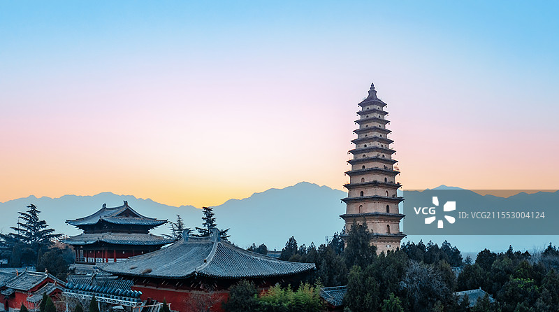 永济普救寺图片素材