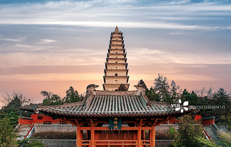 永济普救寺图片素材