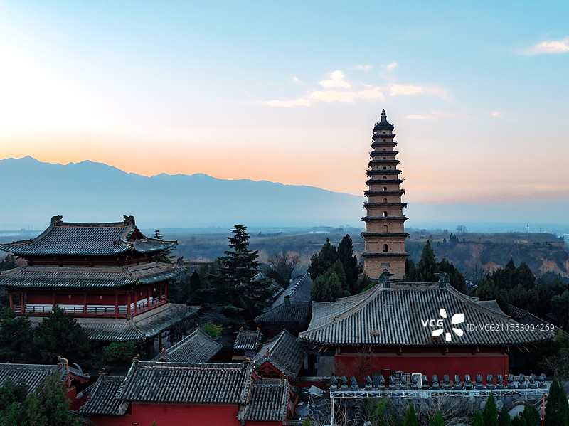 永济普救寺图片素材