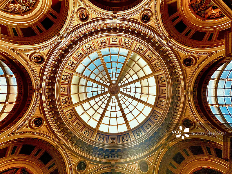 英国国家美术馆的穹顶图片素材