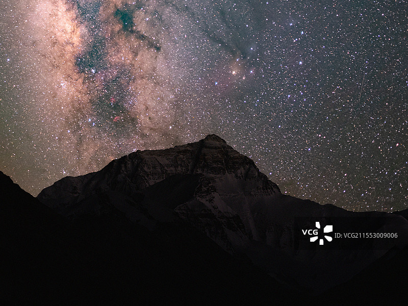 珠穆朗玛峰星空图片素材