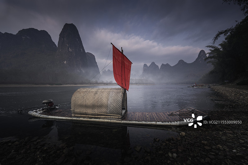 清晨漓江图片素材