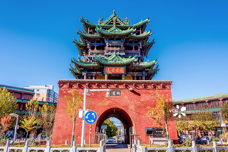 中国山西临汾霍州鼓楼图片素材