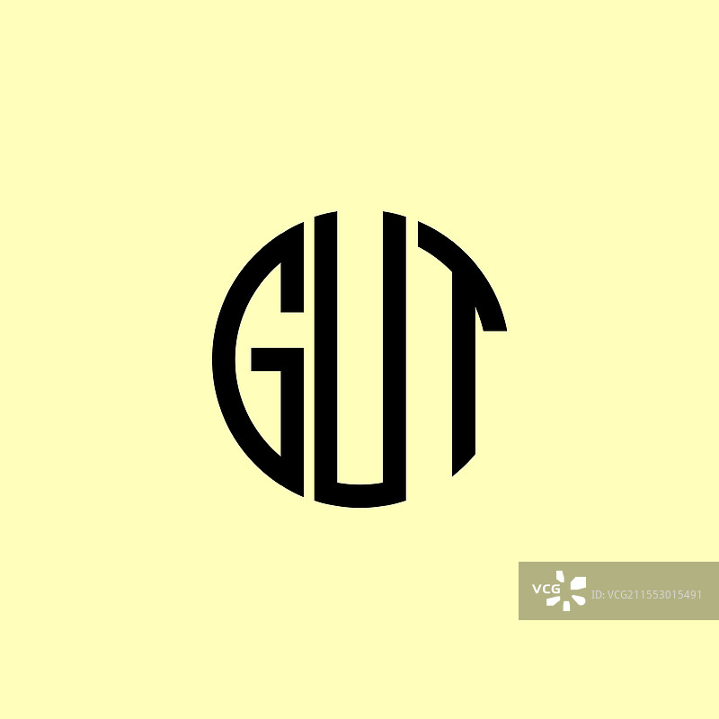 创意圆形首字母肠道标志图片素材