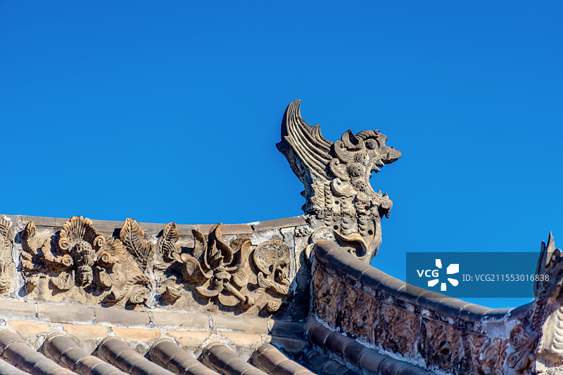 中国山西临汾霍州署鸱吻装饰图片素材