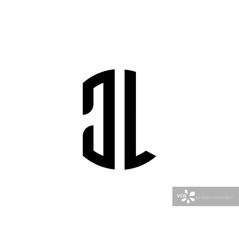 创意HCL建筑字母组合标志图片素材