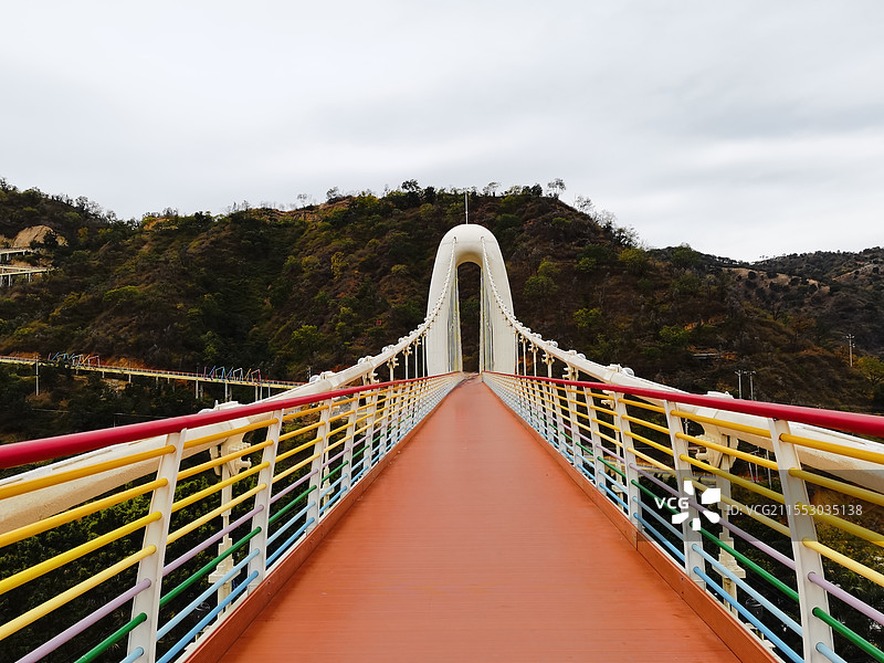 攀枝花市盐边县橄榄坡吊桥图片素材