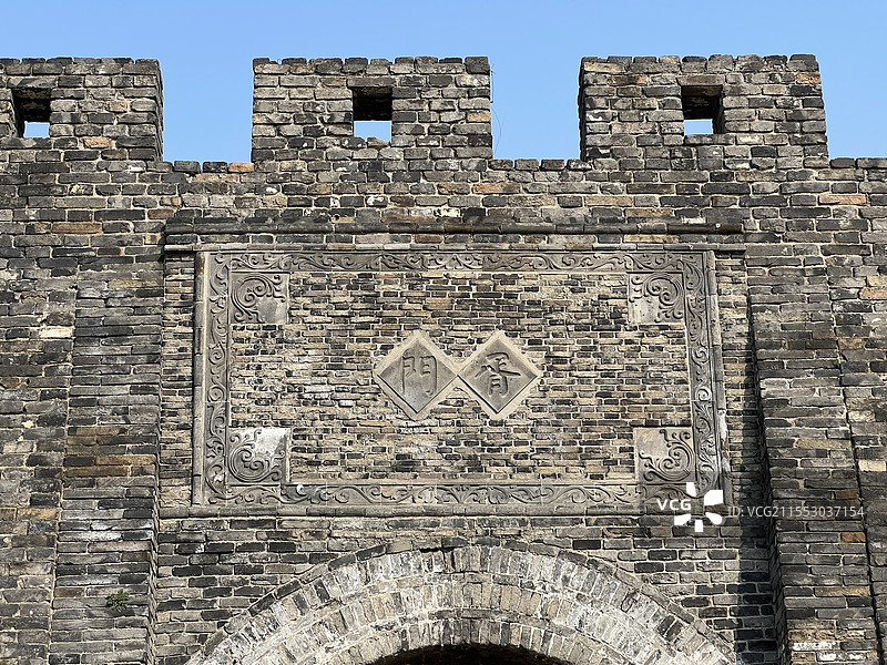 胥门｜苏州古城墙｜护城河休闲步道图片素材