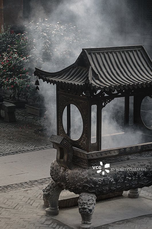 国清寺·香火图片素材