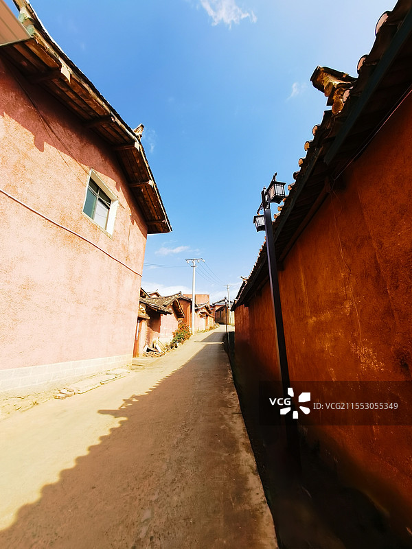 攀枝花迤沙拉村红房子图片素材