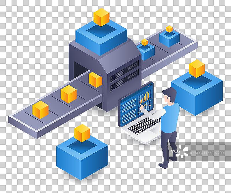 人工智能技术区块链图片素材