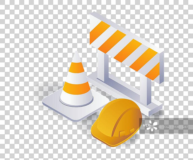 无建筑边界平面等距三维图形图片素材