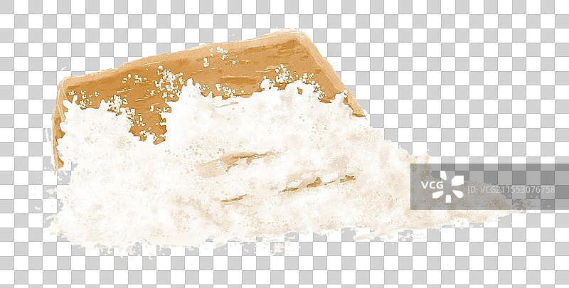 一块有白糖的栀粿图片素材