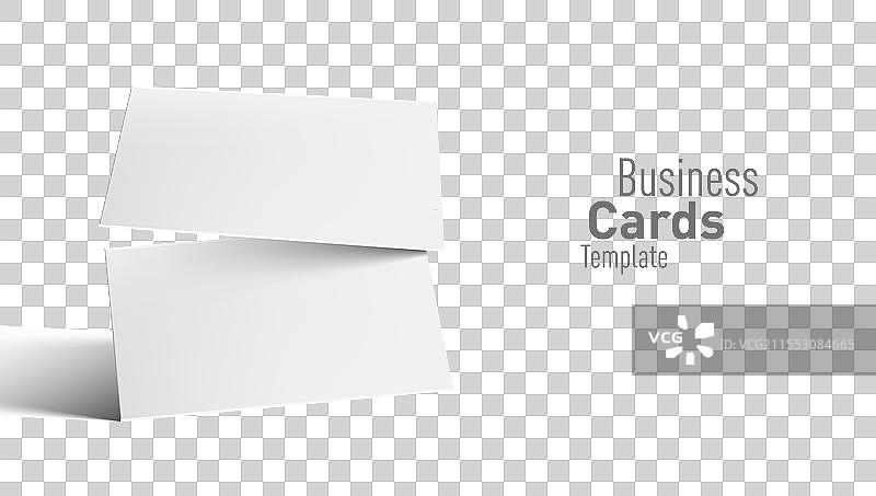 3D白色飞行名片带阴影图片素材