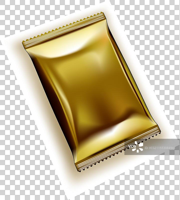 真实的透明铝箔袋食品包装图片素材