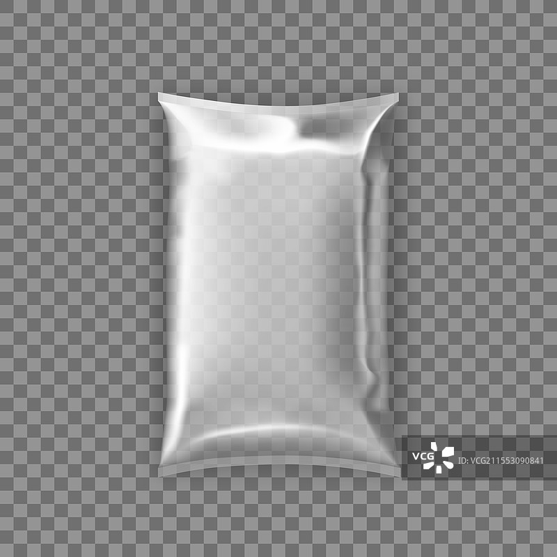 食品聚乙烯包装的3D枕头包装图片素材
