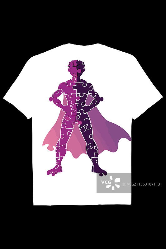 由自闭症创造的英雄——团结的超能力图片素材