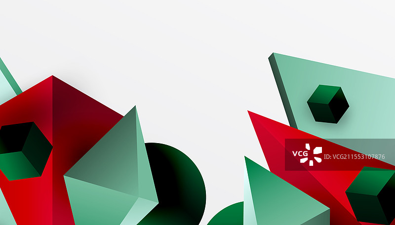 展示等距立方体的抽象设计图片素材