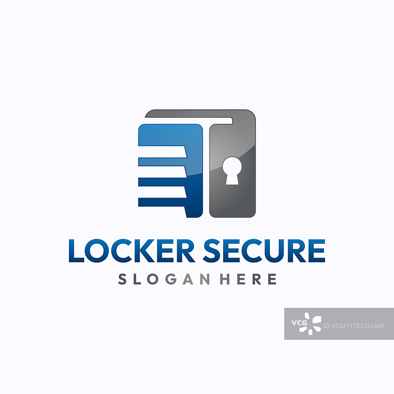 安全储物柜标志设计模板图片素材